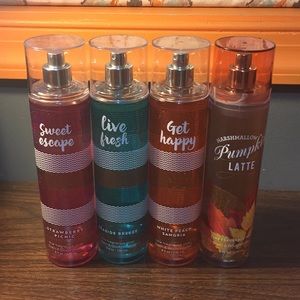 4 Bath And Body Works Fragrance Mist